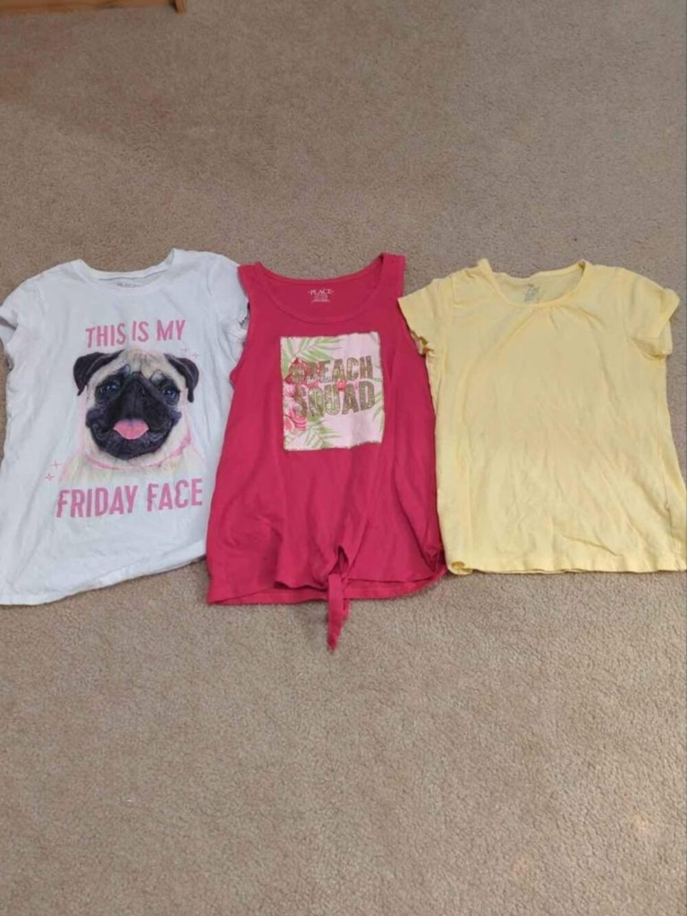 Girls size large children's place summer tops lot
